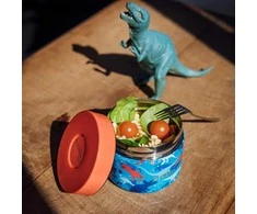 Quokka Whim Kids Food Jar - terminė priešpiečių dėžutė / vaikų pietų termosas 369 ml (Dinozauras)