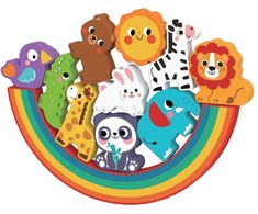 2Kids Toys Rappa 2Kids Žaislai 2 viename gyvūnų pusiausvyros dėlionė