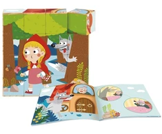 Dėlionė Rappa 2Kids Toys Cubes Tale of Raudona Riding Hood