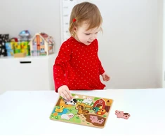 Dėlionė Rappa 2Kids Toys Farm Puzzle