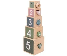 2Kids Toys Rappa 2Kids Žaislai Sulankstomas kubelių bokštas Ūkis
