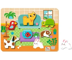 2Kids Toys Rappa 2Kids Žaislai Įterpimo Dėlionė Gyvūnai