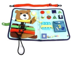 2Kids Toys Rappa 2Kids Žaislai Sensorinė užimtumo knyga Meškiukas