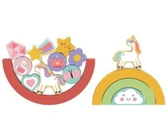 Dėlionė Rappa 2Kids Toys 2-in-1 Unicorn Balance Puzzle