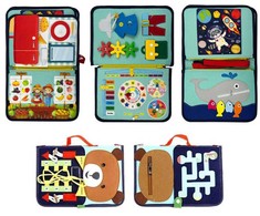 2Kids Toys Rappa 2Kids Žaislai Sensorinė užimtumo knyga Meškiukas