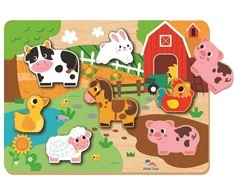 Dėlionė Rappa 2Kids Toys Farm Puzzle