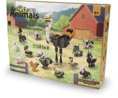 Rappa Building set farm animals 12 figures