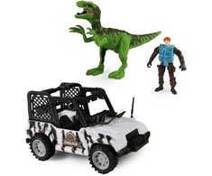 Rappa Automobilių džipų dinozaurų parkas su dinozaurų garsu ir šviesa