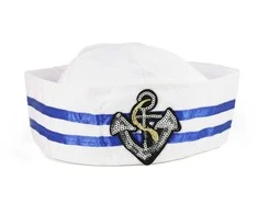 Rappa Children baltas sailor hat