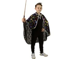 Rappa Vaikiškas kostiumas - burtininko/raganos apsiaustas