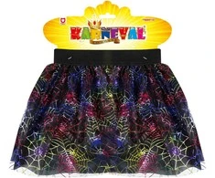 Rappa Children costume juodas tutu skirt with cobwebs