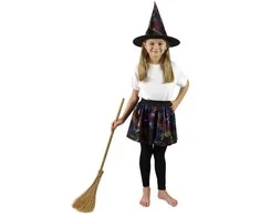 Rappa Children costume juodas tutu skirt with cobwebs