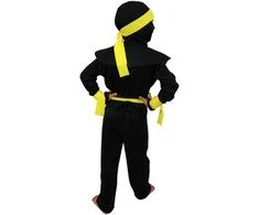 Rappa Vaikiškas kostiumas - geltonas NINJA (S)