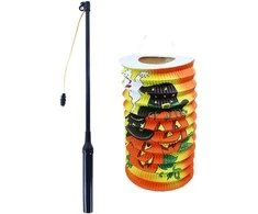 Rappa Helovino žibintas 15 cm su pagaliuku 40 cm