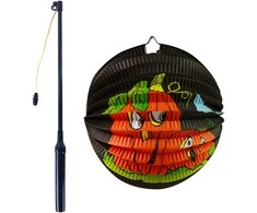 Rappa Žibintas Helovino moliūgas, 25 cm ilgio pagaliukas