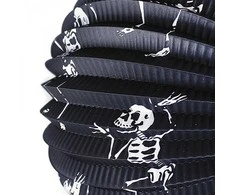 Rappa Žibintas Helovino skeletas 25 cm lazda 50 cm