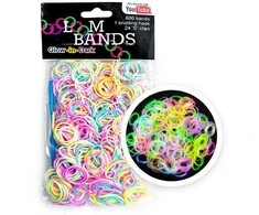 Rappa LOOM glow-in-the-dark rubber bands 600 pcs