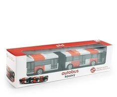 Rappa Metalinis autobusiukas PID Prague raudonas 18 cm