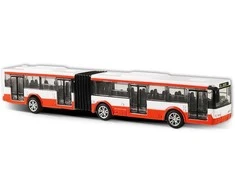 Rappa Metalinis autobusas raudonas 18 cm