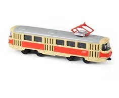 Rappa Metalinis čekiškas retro tramvajus 16 cm