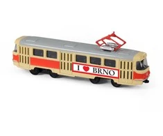 Rappa Metalinis čekiškas retro tramvajus 16 cm BRNO