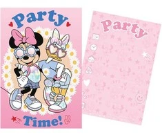 Rappa Minnie vakarėlio rinkinys 5 kvietimai + 5 vokai