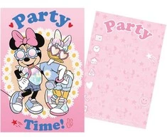 Rappa Minnie vakarėlio rinkinys 5 kvietimai + 5 vokai