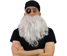 Rappa Piratų barzda, šalikas ir pleistras suaugusiems