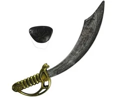 Rappa Pirate saber with eyepatch 46 cm