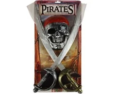Rappa Piratų rinkinys su kardais ir kauke