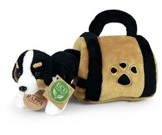 Rappa Plush Bernese dog with crate 15 cm ECO-F