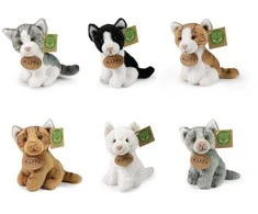 Rappa Plush cats assort 14 cm ECO-FRIENDLY