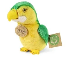 Rappa Plush great žalias macaw 15 cm ECO-FRIENDLY