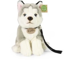 Rappa Plush Husky with leash 28 cm ECO-FRIENDLY