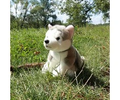 Rappa Plush Husky with leash 28 cm ECO-FRIENDLY