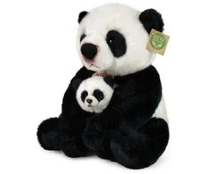 Rappa Eco-Friendly Pliušinis žaislas - panda su jaunikliu, 27 cm