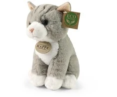 Rappa Eco-Friendly Pliušinis žaislas - pilkas katinas, 23 cm
