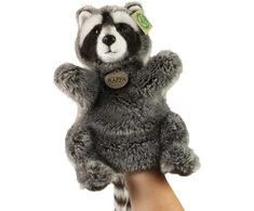 Rappa Pliušinė meškėno rankinė lėlė 28 cm ECO-F.