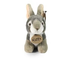 Rappa Eco-Friendly Pliušinis žaislas - pilkas triušis, 16 cm