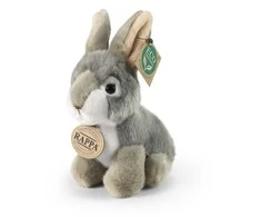 Rappa Eco-Friendly Pliušinis žaislas - pilkas triušis, 16 cm