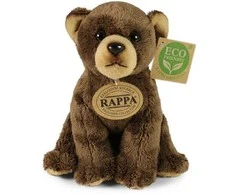 Rappa Plush ruda bear 15 cm ECO-FRIENDLY