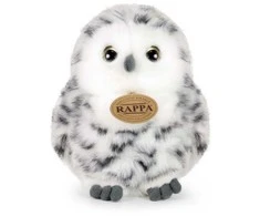 Rappa Plush snowy owl 17 cm ECO-FRIENDLY