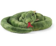 Rappa Plush žalias snake 90 cm ECO-FRIENDLY