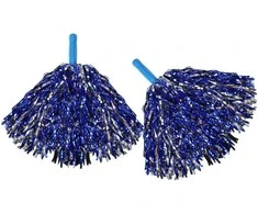 Rappa Pom pom banga mėlynai sidabrinė