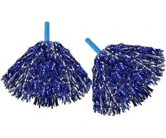 Rappa Pom pom banga mėlynai sidabrinė