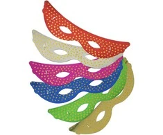 Rappa the paper mask Gold dots, 6 pcs in a bag