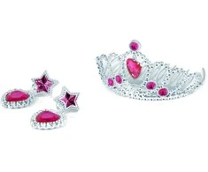 Rappa Princesės karūna su rožiniais auskarais