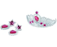 Rappa Princesės karūna su rožiniais auskarais
