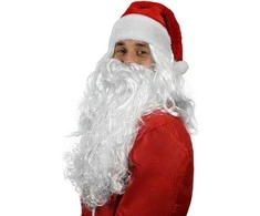 Perukas „Rappa Santa“ su barzda suaugusiems