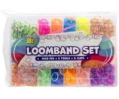 Rappa Set of LOOM rubber bands 1440 piece